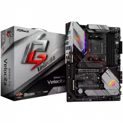 ASROCK Main Board Desktop B550 PG VELOCITA AM4, 4x DDR4, 1x PCIe 4.0x16, 1x PCIe 3.0x16, 2x PCIe 3.0x1, 6x SATA3, 1x Hyper M.2 Gen4 x4, 1x M.2 Gen 3x2, 1x USB-C, 4x USB3.2 Gen2, 8x USB 2.0, 1x HDMI, 7.1 HD Audio, 1x 2.5G LAN, ATX