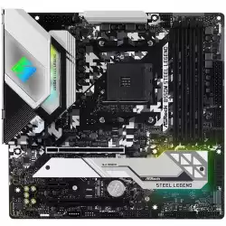 ASROCK Main Board Desktop B550M STEEL LEGEND (AM4, B550, 4xDDR4, 1xPCIe 4.0x16, 1xPCIe 3.0x1, 6xSATA, 1x M.2 PCIe Gen4 x4, 1xM.2, DP, HDMI, 2.5GLAN, mATX, Retail)