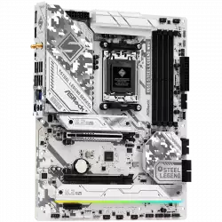 ASROCK MB Desktop B650 Steel Legend, AM5, 4x DDR5, 1x PCIe 5.0 x16, 1x PCIe 3.0 x16, 1x PCIe 4.0 x1  1x Blazing M.2(PCIe Gen5x4), 2x Hyper M.2(PCIe Gen4x4), 2x SATA3 6.0 Gb/s, 1x HDMI, 1x DP, 2.5G LAN, 802.11ax Wi-Fi 6E + BT