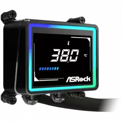 Asrock Challenger 240 Digital, AiO liquid cooler, ARGB, Digital display, 240 mm radiator, AM5, AM4, LGA1851, LGA1700, 90-ACLA36-BAAGA6, Black, 6Y