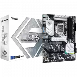 ASROCK Main Board Desktop H670 Steel Legend (S1700, H670, 4x DDR4, 2x PCIe x16, 3x PCIe x1, 4x SATA3 6.0Gb/s, 2x m.2 PCIe Gen4x4, RAID 0,1,5,10, 8x USB 3.2, 1x USB-C 1x RJ-45 2.5G Lan, HDMI, DP, ATX, Retail