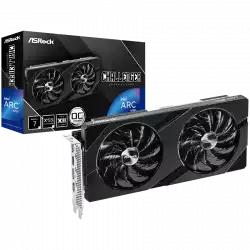 Asrock Intel Arc A750 Challenger D 8GB OC, 256-bit GDDR6, 1x HDMI 2.1, 3x DisplayPort 2.0, 2x 8-pin Power Connectors, recommended PSU 650W.