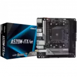 ASROCK Main Board Desktop A520M-ITX (AM4, 2xDDR4, 1x PCIe 3.0 x16, 1x M.2, 4x SATA3, 3x USB 2.0, 6x USB 3.2, GLAN, HDMI, DP, mATX)retail ASROCK Main Board Desktop A520M-ITX (AM4, 2xDDR4, 1x PCIe 3.0 x16, 1x M.2, 4x SATA3, 3x USB 2.0, 6x USB 3.2, GLAN, HDMI, DP, mATX)retail