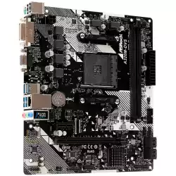 ASROCK Main Board Desktop AM4 A320, 2xDDR4, 1xPCI-E x1, 3xPCI-E x16, DVI-D,VGA, 4 SATA3, 6 USB 3.0 mATX
