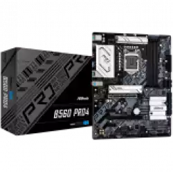ASROCK Main Board Desktop B560 Pro4 (S1200, 4xDDR4, 4xPCIe x16, 2xPCIe x1, SATA III, 1 xM.2, 1 xUlraM.2, USB3.0, GLAN, HDMI, DP), Retail