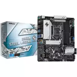 ASROCK Main Board Desktop B560 STEEL LEGEND (S1200, B560, 4xDDR4, 1xPCIe 4.0x16, 1xPCIe 3.0x16, 2xPCIe 3.0x1, 6xSATA, 1xM.2 PCIe Gen4x4, 1xM.2, 2x USB3.2 Gen2, 6x USB3.2 Gen1, DP, HDMI, 2.5GLAN, POLYCHROME RGB, ATX, Retail)