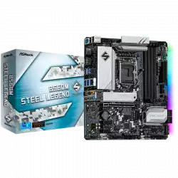 ASROCK Main Board Desktop B560M STEEL LEGEND (S1200, B560, 4xDDR4, 1xPCIe 4.0x16, 2xPCIe 3.0x1, 6xSATA, 1xM.2 PCIe Gen4x4, 1xM.2, 1x USB3.2 Gen2, 6x USB3.2 Gen1, 6x USB2.0, DP, HDMI, 2.5GLAN, POLYCHROME RGB, mATX, Retail)