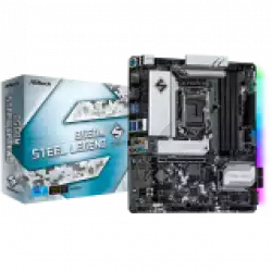 ASROCK Main Board Desktop B560M STEEL LEGEND (S1200, B560, 4xDDR4, 1xPCIe 4.0x16, 2xPCIe 3.0x1, 6xSATA, 1xM.2 PCIe Gen4x4, 1xM.2, 1x USB3.2 Gen2, 6x USB3.2 Gen1, 6x USB2.0, DP, HDMI, 2.5GLAN, POLYCHROME RGB, mATX, Retail)