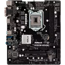 ASROCK Main Board Desktop H310 (S1151, 2xDDR4,1xPCIe x16,2xPCI Ex1, 4 SATA3 ,1xM.2,GLAN,VGA,DVI,HDMI,USB 3.1 ) mATX retail