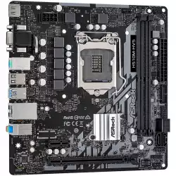ASROCK Main Board Desktop H510 chipset (S1200, 2x DDR4, 1x PCIe x16, 1x PCIe x1, 4x SATA3, GLAN, 1x VGA, 1x HDMI, 2x USB 3.2, 4x USB 2.0)mATX.