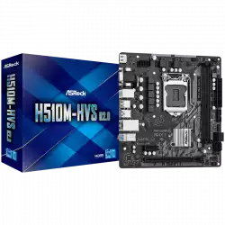 ASROCK Main Board Desktop H510 chipset (S1200, 2x DDR4, 1x PCIe 4.0 x16, 1x PCIe 3.0 x1, 4x SATA3, 4x USB 2.0, 2x USB 3.2, GLAN, 1x VGA, 1x HDMI)mATX, Retail