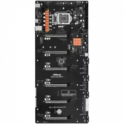 ASROCK Main Board Desktop H510 PRO BTC+ (s1200, H510, 1xDDR4, 6x PCI Ex3.0 x16, 1x Mining Port (M_Port1 at x1), 1xSATA, 1xM.2, 2x USB3.1 Gen1, 2x USB2.0, HDMI, GLAN, Power/Reset button, ATX, Retail)