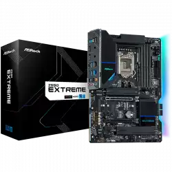 ASROCK Main Board Desktop Z590 EXTREME (S1200, Z590, 4xDDR4, 1xPCIe 4.0x16, 1xPCIe 3.0x16, 3xPCIe 3.0x1, 6x SATA, 1x M.2 PCIe Gen4x4, 2xM.2, 2x USB3.2 Gen2, 6x USB3.2 Gen1, 6xUSB2.0, DP, HDMI, 2.5GLAN, SVGA Holder, ATX, Retail)