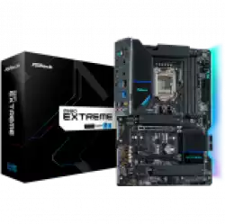 ASROCK Main Board Desktop Z590 EXTREME (S1200, Z590, 4xDDR4, 1xPCIe 4.0x16, 1xPCIe 3.0x16, 3xPCIe 3.0x1, 6x SATA, 1x M.2 PCIe Gen4x4, 2xM.2, 2x USB3.2 Gen2, 6x USB3.2 Gen1, 6xUSB2.0, DP, HDMI, 2.5GLAN, SVGA Holder, ATX, Retail)