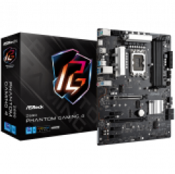 ASROCK Main Board Desktop Z690 Phantom Gaming 4 (S1700, Z690, 4x DDR5, 2x PCIe x16, 3x PCIe x1, 4x SATA3 6.0Gb/s, 3x m.2 PCIe Gen4x4, RAID 0,1,5,10, 10x USB 3.2, 1x USB-C 1x RJ-45 1GB Lan, HDMI, ATX, Retail.