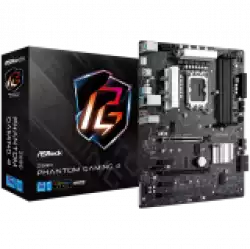 ASROCK Main Board Desktop Z690 Phantom Gaming 4 (S1700, Z690, 4x DDR4, 2x PCIe x16, 3x PCIe x1, 4x SATA3 6.0Gb/s, 2x m.2 PCIe Gen4x4, RAID 0,1,5,10, 10x USB 3.2, 1x USB-C 1x RJ-45 2.5G Lan, HDMI, DP, ATX, Retail