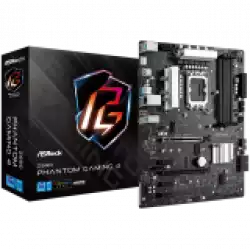 ASROCK Main Board Desktop Z690 Phantom Gaming 4 (S1700, Z690, 4x DDR5, 2x PCIe x16, 3x PCIe x1, 4x SATA3 6.0Gb/s, 3x m.2 PCIe Gen4x4, RAID 0,1,5,10, 10x USB 3.2, 1x USB-C 1x RJ-45 1GB Lan, HDMI, ATX, Retail.