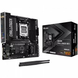 ASROCK MB B850M Challenger WiFi, AM5, 4x DDR5, 1x PCIe 5.0 x16, 1x PCIe 4.0x1, 1x PCIe 4.0x16, 1x Blazing M.2, 1x Hyper M.2, 4x SATA3, RAID 0, 1, 10, 7.1 CH HD Audio, 1x HDMI, 9x USB 3.2, 5x USB 2.0, 1x USB-C, 2.5G LAN, 2x Wi-Fi 7, BT, 1x HDMI, mATX