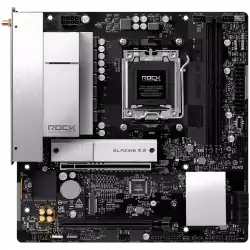 ASROCK MB B850M Rock WiFi 7, AM5, 2x DDR5, 1x PCIe 5.0 x16, 1x PCIe 3.0x16, 1x Blazing M.2, 1x Hyper M.2, 4x SATA3, RAID 0, 1, 10, 7.1 CH HD Audio, 1x HDMI, 6x USB 3.2, 5x USB 2.0, 1x USB-C, 2.5G LAN, 2x Wi-Fi 6E, BT, 1x HDMI, 1x DP, mATX