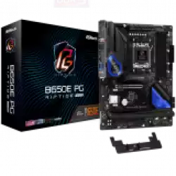 ASROCK MB Desktop B650E PG Riptide Wi Fi, AM5, 4x DDR5, 1x PCIe 5.0 x16, 1x PCIe 3.0 x16, 1x PCIe 4.0 x1, 1x Blazing M.2, 1x Hyper M.2, 1x M.2, 4x SATA3 6.0 Gb/s, 7.1 CH HD Audio, 1x HDMI, 2.5G LAN, 1x USB-C, 6x USB 3.2, 9x USB 2.0