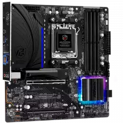 ASROCK MB Desktop B650M PG RIPTIDE, AM5, 4x DDR5, 2x PCIe 4.0 x16, 2x PCIe 3.0 x16, 1x Blazing M.2(PCIe Gen5x4), 1x Hyper M.2, 4x SATA3, RAID 0, 1, 10, 7.1 CH HD Audio, 1x HDMI, 1x DP, 2.5G LAN, 7x USB 3.2, 8x USB 2.0, USB-C, mATX