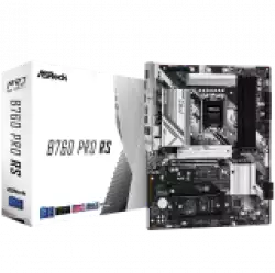 ASROCK MB Desktop B760 Pro RS (S1700, 4x DDR5, 1x PCIe 5.0 x16, 1x PCIe 4.0 x16, 1x PCIe 3.0 x16, 1x PCIe 3.0 x1, 2x Hyper M.2 PCIe Gen4x4, 1x M.2 PCIe Gen 4x2, 4x SATA3, 2x USB-C, 6x USB 3.2, 4x USB 2.0, 1xRJ-45 2.5GB, 1x HDMI, 1x DP, ATX                          