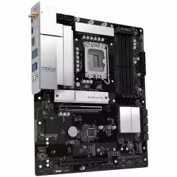 ASROCK MB Desktop B860 Rock Wi-fi 7, S.1851, 4x DDR5, 1x PCIe 5.0 x16, 1x PCIe 4.0 x4, 1x Blazing M.2, 2x Hyper M.2, 4x SATA3, 2x USB-C, 7x USB 3.2, 6x USB 2.0, 1x RJ-45 2.5GB Lan, 802.11be Wi-Fi 7 + Bluetooth 5.4, ATX