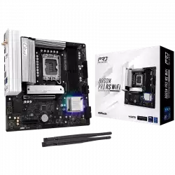 ASROCK MB Desktop B860M Pro Rs Wi-fi, S.1851, 4x DDR5, 1x PCIe 5.0 x16, 1x PCIe 4.0 x4, 1x Blazing M.2, 2x Hyper M.2, 4x SATA3, 2x USB-C, 8x USB 3.2, 6x USB 2.0, 1x RJ-45 2.5GB Lan, 802.11axe Wi-Fi 6E + Bluetooth 5.3, ATX