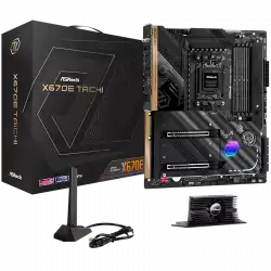 ASROCK MB Desktop X670E Taichi, AM5, 4x DDR5, 2x PCIe 5.0 x16, 8x SATA3, 3x Hyper M.2 (PCIe Gen4x4), 1x Blazing M.2(PCIe Gen5x4), 2x USB-C, 13x USB 3.2, 5.1 CH HD Audio, 1x HDMI, 2.5G LAN, Wi-Fi, BT, 1x SPDIF