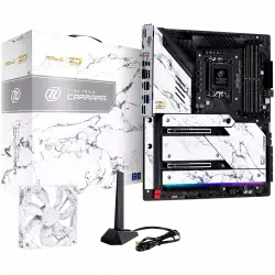 ASROCK MB Desktop Z790 Taichi Carrara, S1700, 4x DDR5, 2x PCIe 5.0 x16, 1x PCIe 4.0 x16, 4x Hyper M.2, 1x Blazing M.2, 8x SATA3, 2x USB-C, 12x USB 3.2, 6x USB 2.0, 1x RJ-45 2.5GB Lan, 802.11ax Wi-Fi 6E + Bluetooth 5.3, 1x HDMI, 1x SPDIF, ATX