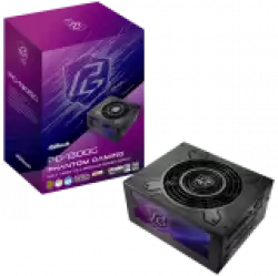 Asrock PG-1300G, 1300W, 80 Plus Gold, Fully Modular PSU, Japanese Capacitors, 2x EPS 12V CPU(4+4pin), 2x PCIe5.1 (12+4pin), 6x PCIe (6+2pin), 3x 4-pin connectors, 9x SATA, OCP, SCP, OVP, UVP, OTP, OPP protections, 135 mm Axial Fan, ATX 3.1