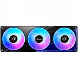 Asrock PHANTOM GAMING 360 LCD, AiO liquid cooler, ARGB, IPS LCD, 360 mm radiator, AM5, AM4, LGA1851, LGA1700, 90-APGA36-BAAGA5, 6Y