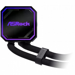 Asrock Pro 240 ARGB, AiO liquid cooler, 240 mm radiator, AM5, AM4, LGA1851, LGA1700, 90-APRA36-BAAGA6, Black, 6Y