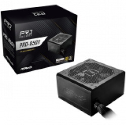 Asrock PRO-850G, 850W, 80 Plus GOLD, Non Modular PSU, 1x EPS 12V CPU(4+4pin), 2x PCIe (6+2pin), 2x 4-pin connectors, 4x SATA, OCP, SCP, OVP, UVP, OTP, OPP protections, 120 mm Fan, ATX 3.1, 3Y warranty