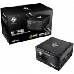 Asrock SL-750G, 750W, 80 Plus GOLD, Fully Modular PSU, Japanese Capacitors, 2x EPS 12V CPU(4+4pin), 1x PCIe5.1 (12+4pin), 3x PCIe (6+2pin), 3x 4-pin connectors, 9x SATA, OCP, SCP, OVP, UVP, OTP, OPP protections, 135 mm Axial Fan, ATX 3.1                          