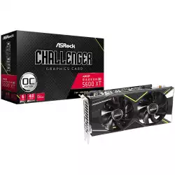 ASROCK Video Card AMD Challenger D RX5600XT 6G OC GDDR5 192bit 3 x DP, HDMI Retail