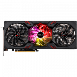 ASROCK Video Card AMD Radeon RX7600 Phantom Gaming 8GB OC, GDDR6, 128-bit, 3 x DisplayPort™ 2.1, 1 x HDMI™ 2.1, 3 x 8-pin Power Connectors, Recommended PSU 600W
