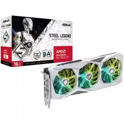 ASROCK Video Card AMD Radeon RX 7600 XT Steel Legend 16G OC