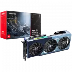 ASROCK Video Card AMD Radeon RX 9070 XT Monster Hunter 16GB GDDR6 256-bit, 1x HDMI 2.1b, 3x DP 2.1a, 2x 8-pin PWR connector, PCIe 5.0 x16, recommended PSU 800W, 298 x 131 x 58 mm, 2.9-slot, 90-GA6FZZ-00UANZ