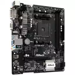 ASROCK X370-HDV AMD AM4 2xDDR4, 1xPCIe x16, 1xPCIe x1, HDMI, DVI-D, D-Sub, 7.1  Audio, 4 SATA3, 1 Ultra M.2 (PCIe Gen3 x4 & SATA3) 6 x USB 3.1 Gen1 (2 Front, 4 Rear), GLAN, 1xLPT (Header), 1xCOM (Header), Micro ATX