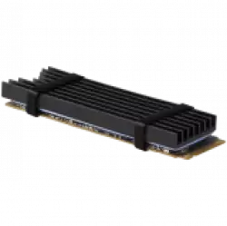 AXAGON CLR-M2L6 passive - M.2 SSD, 80mm SSD, ALU body, silicone thermal pads, height 6mm
