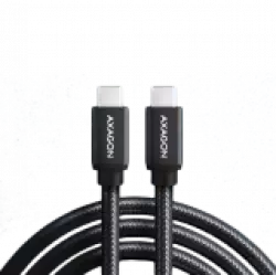 Axagon Data and charging USB 3.2 Gen1 cable lengh 3 m. PD 60W, 3A. Black braided.
