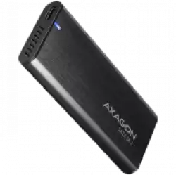 AXAGON EEM2-SBC, M.2 SATA screwless RAW box, black, SuperSpeed USB-C 10 Gbps