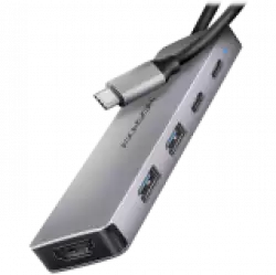 AXAGON HMC-5H60 USB-C 3.2 Gen 1 hub, 2x USB-A, 1x USB-C, 4K 60Hz HDMI, PD 100W, 15cm USB-C cable