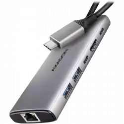 AXAGON HMC-6G2L 2x USB-A 10Gbps, 1x USB-C 10Gbps, 4K/60Hz HDMI, RJ-45, USB 3.2 Gen 2 hub, PD 100W, 15cm USB-C cable                          