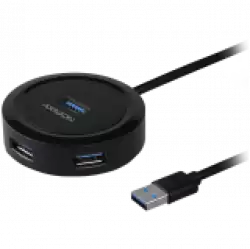AXAGON HUE-P1A 4x USB3.2 Gen 1 ROUND hub, micro USB power IN, 30cm USB-A cable