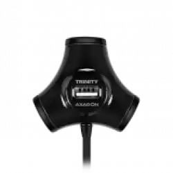 AXAGON HUE-X3B 4x USB2.0 TRINITY Black Hub
