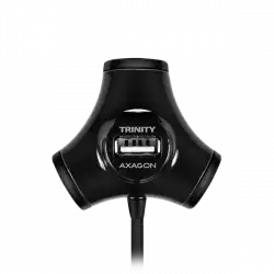 AXAGON HUE-X3B 4x USB2.0 TRINITY Black Hub