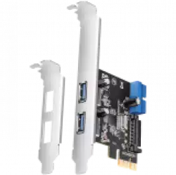 AXAGON PCEU-232RS PCIe card - 2+2x USB 5Gbps port, SATA power, Renesas PD720201, SP & LP