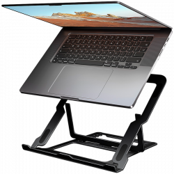 AXAGON STND-LAB ALU stand for 10" - 17,3" laptops, 8 adjustable angles, black                          